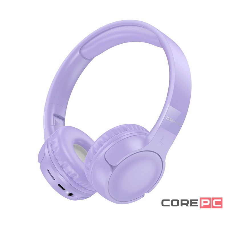 Стереонаушники Полноразмерные Borofone BO32 BT5.4/200mAh/8ч фиолетовые