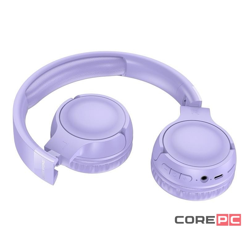 Стереонаушники Полноразмерные Borofone BO32 BT5.4/200mAh/8ч фиолетовые
