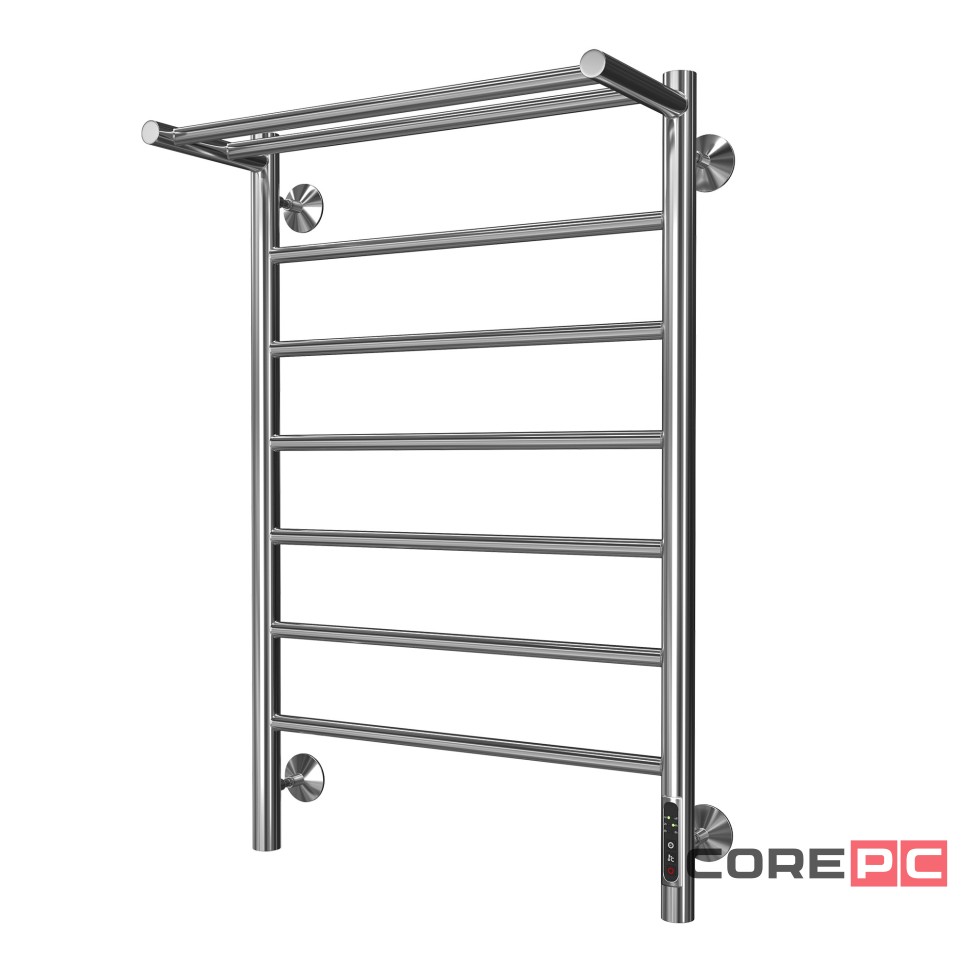 Полотенцесушитель Royal Thermo Aora П7 c полкой 500х800 электро (new встроен. диммер)