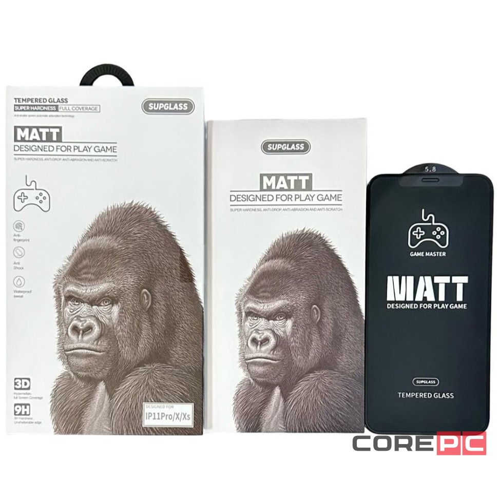 Защитное стекло матовое для i-Phone X/XS/11 Pro Supglass XC-13 3D
