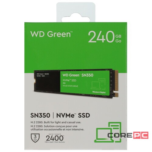 Твердотельный накопитель Western Digital 240 Gb Green M.2 WDS240G2G0C