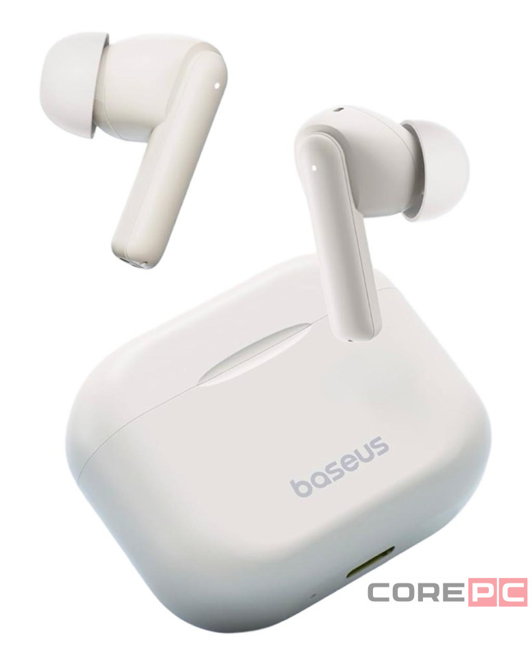 Мобильная Bluetooth-гарнитура Baseus Bowie E17 BT5.3/35mAh (430mAh)/6ч (A00072200223-Z1) белая