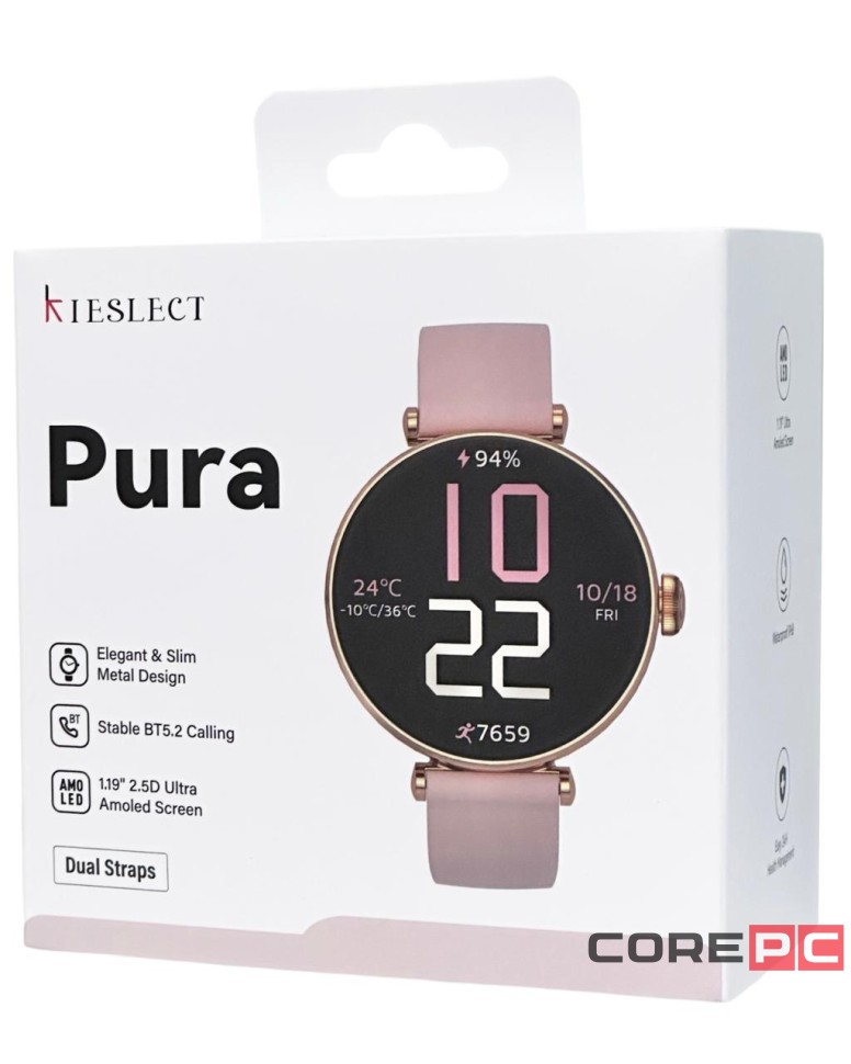 Умные часы Kieslect Smart Watch Pura золотые