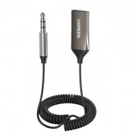 Адаптер Ugreen CM309 AUX Car Receive BT5.3 серый