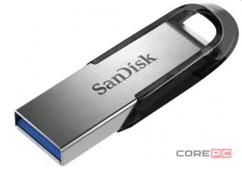 3.0 USB флеш накопитель SanDisk 128GB Ultra Flair (SDCZ73-128G-G46) металл чер/серебро