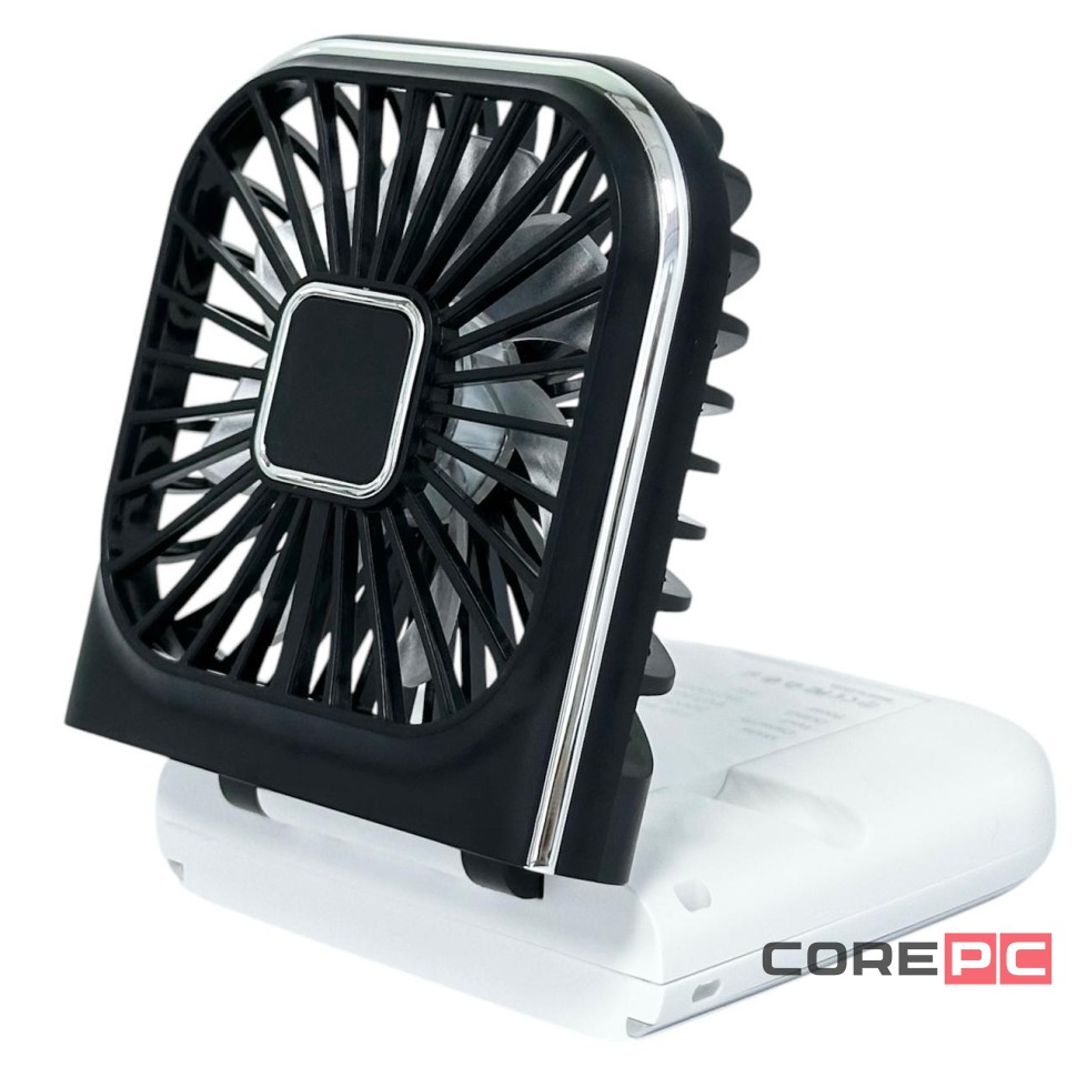 Вентилятор портативный + powerbank 3000mAh Xiaomi F30 Pro бело-черный