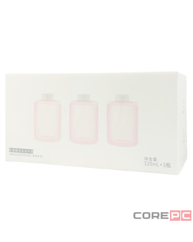 Сменные блоки жидкого мыла для дозатора Xiaomi Mijia AutomaticFoam Soap Dispenser 3шт розовые