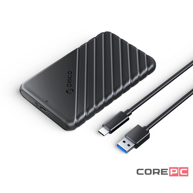 Внешний корпус для HDD/SSD 2.5 Orico 25PW1-C3 USB-C черный