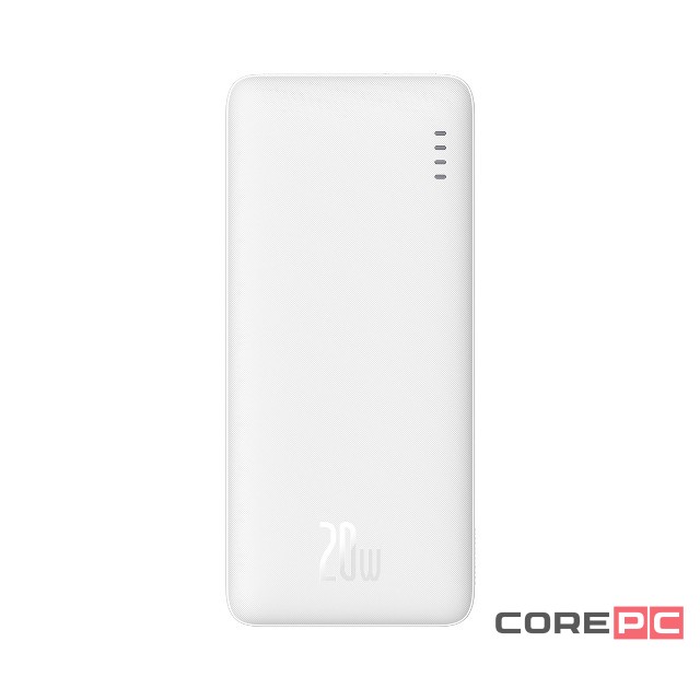 Powerbank Baseus Airpow с кабелем Type-C 10000mAh 1USB/Type-C 20W (PPQD090002) белый
