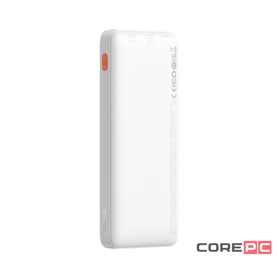 Powerbank Baseus Airpow с кабелем Type-C 10000mAh 1USB/Type-C 20W (PPQD090002) белый