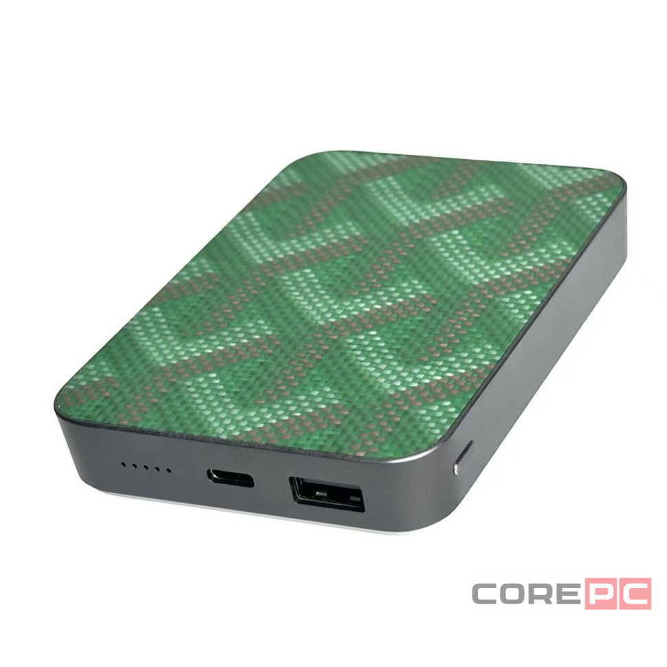 Powerbank магнитный с MagSafe Keephone Brendy Woven 10000mAh зелёный