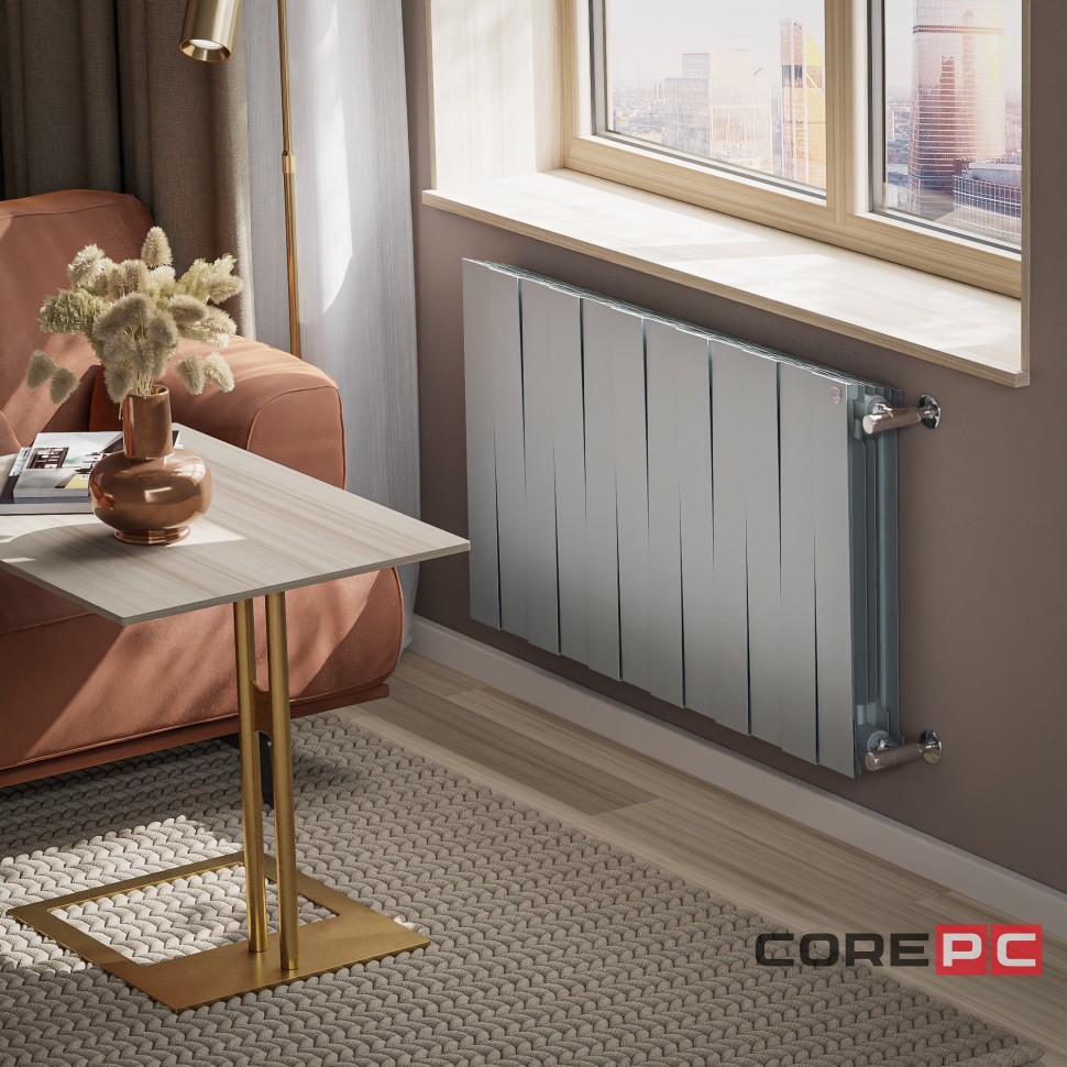 Радиатор Royal Thermo PianoForte 500 Silver Satin - 12 секц.