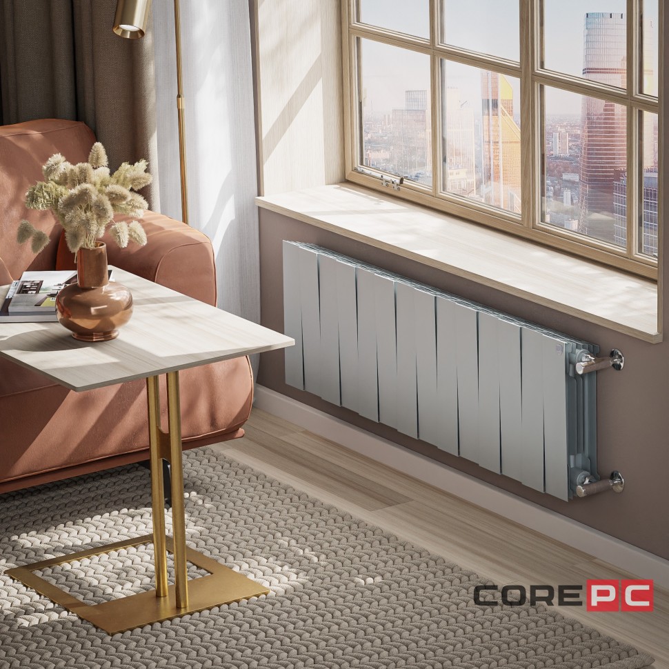 Радиатор Royal Thermo PianoForte 300 /Silver Satin - 14 секц.