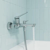 Смеситель для раковины Iddis PARSB02i02WA, рычажное управление, цвет хром
