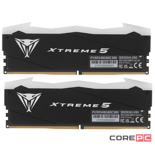Оперативная память 48 Gb 8000 MHz PATRIOT VIPER XTREME 5 RGB Black (PVXR548G80C38K)