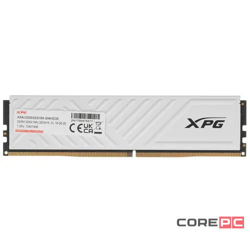 Оперативная память 32 Gb 3200 MHz ADATA XPG SPECTRIX D35G RGB White (AX4U320032G16A-SWHD35G)