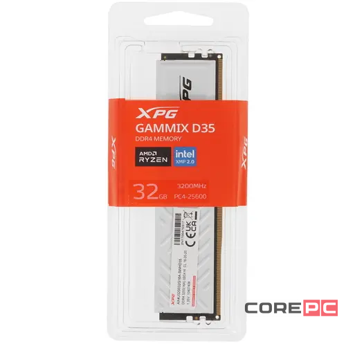 Оперативная память 32 Gb 3200 MHz ADATA XPG SPECTRIX D35G RGB White (AX4U320032G16A-SWHD35G)