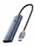 USB-разветвитель Baseus UltraJoy Series 4-Port HUB Lite B0005280B811-09 серый