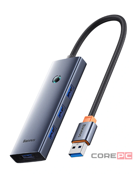 USB-разветвитель Baseus UltraJoy Series 4-Port HUB Lite B0005280B811-09 серый