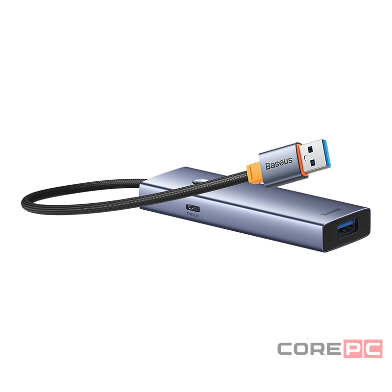 USB-разветвитель Baseus UltraJoy Series 4-Port HUB Lite B0005280B811-09 серый