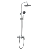 Душевая система Frap 40к F2416 лейка тропический душ (D200мм, хром, латунь)