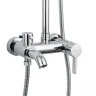 Душевая система Frap 40к F2416 лейка тропический душ (D200мм, хром, латунь)