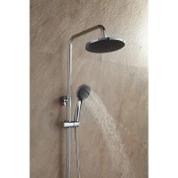 Душевая система Frap 40к F2416 лейка тропический душ (D200мм, хром, латунь)