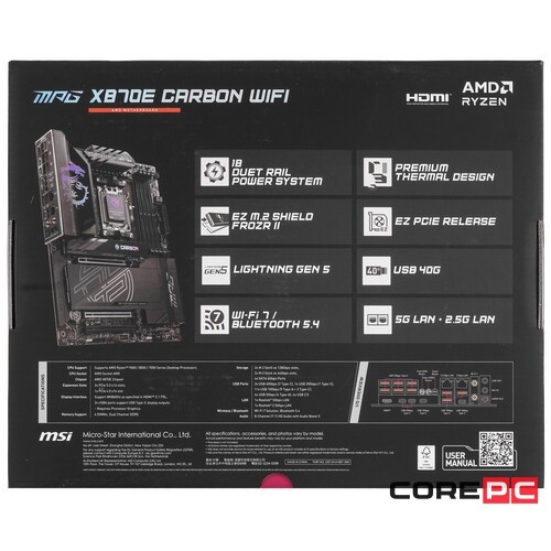 Материнская плата MSI MPG X870E CARBON WIFI