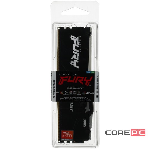 Оперативная память 16 Gb 5600 MHz Kingston FURY Beast RGB Black (KF556C36BBEA-16)