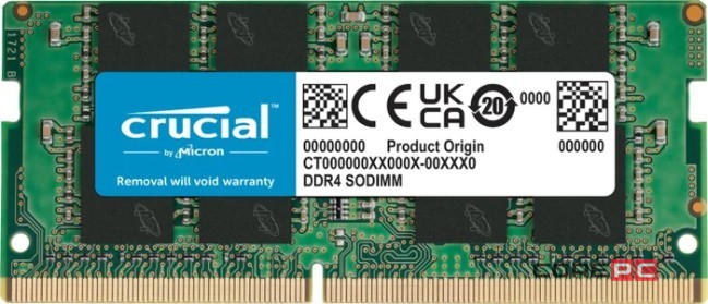 Оперативная память 8 Gb 3200 MHz CRUCIAL Basic (CB8GS3200)