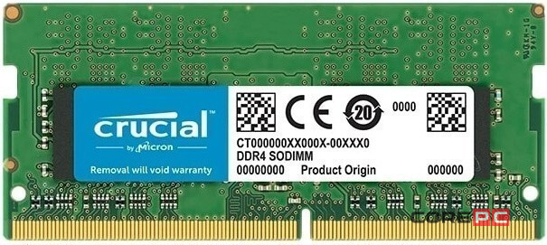 Оперативная память 8 Gb 3200 MHz CRUCIAL Basic (CB8GS3200)
