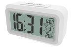 Часы-будильник Ritmix CAT-100 с метеостанцией (белый)
