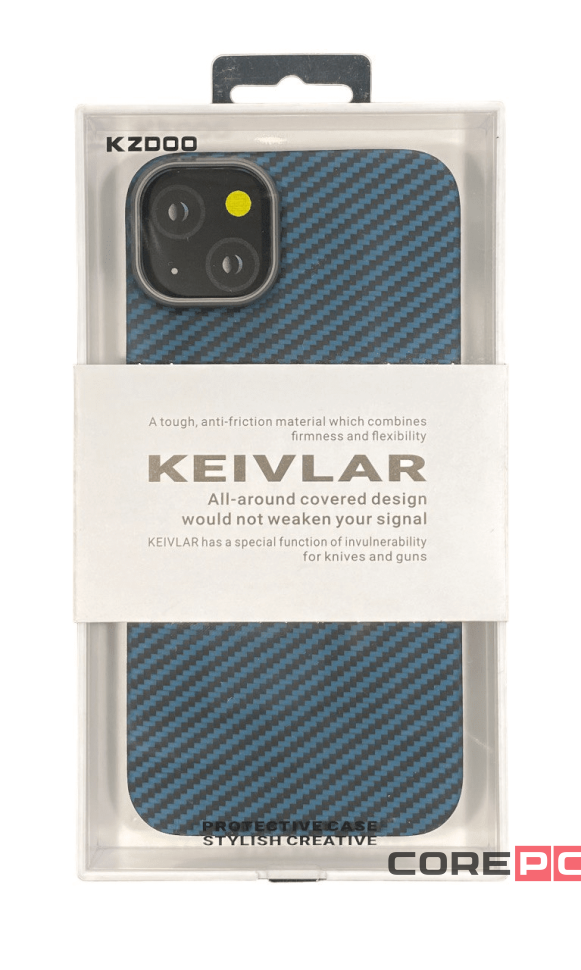 Накладка для i-Phone 14 Max K-Doo Kevlar пластик синяя