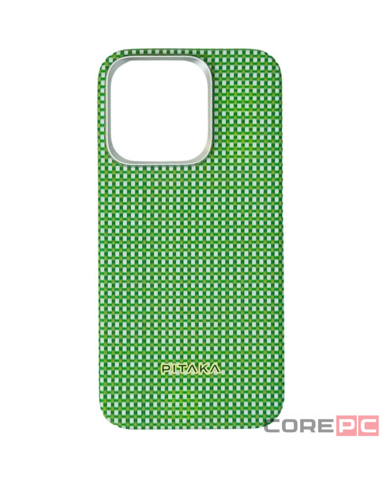 Накладка для i-Phone 15 Pro 6.1" Pitaka Magez Case 5 Aramid Fiber Лес(forest)