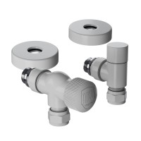 Набор термостатический осевой Royal Thermo Design Pro 15мм М30х1,5 (Белый)