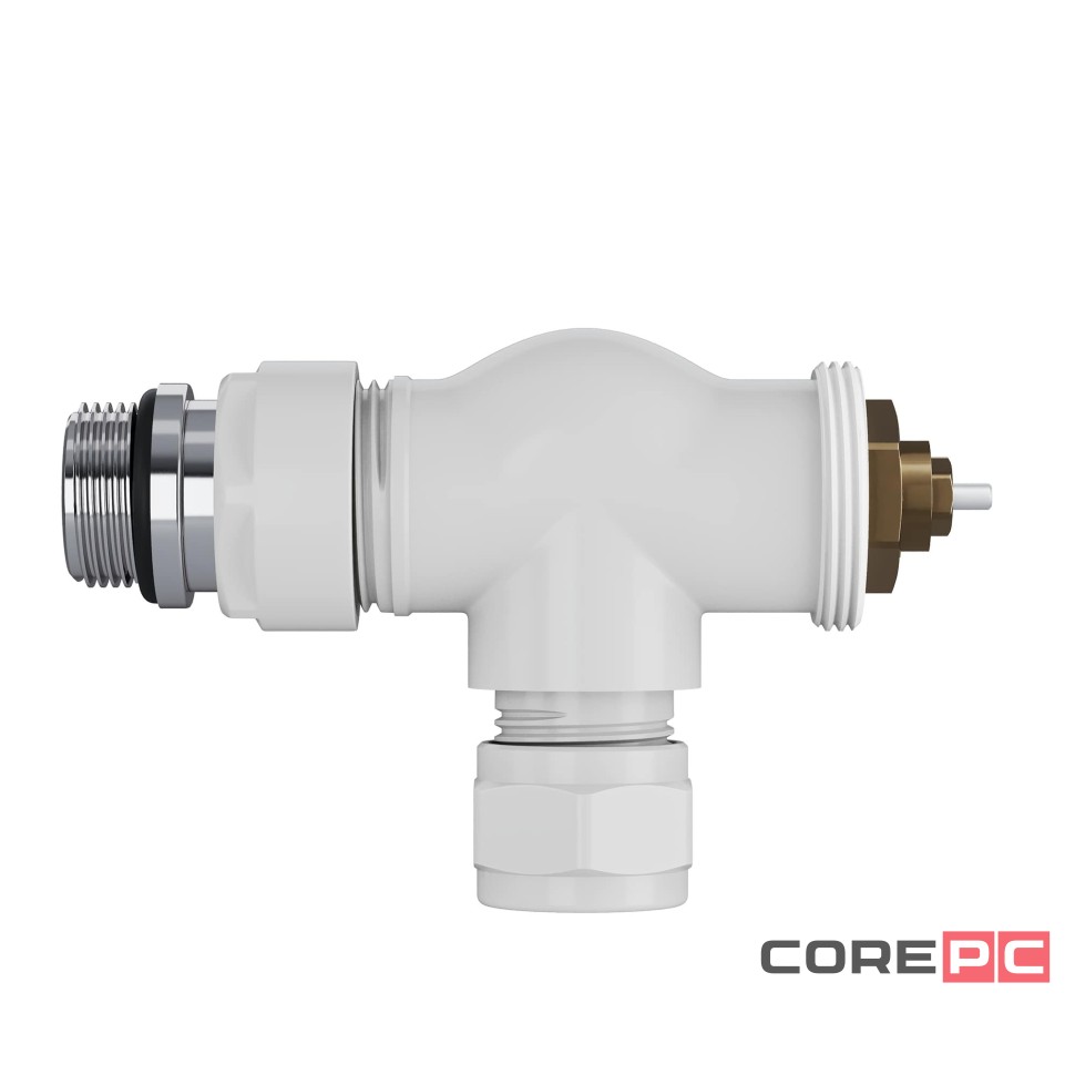 Набор термостатический осевой Royal Thermo Design Pro 15мм М30х1,5 (Белый)