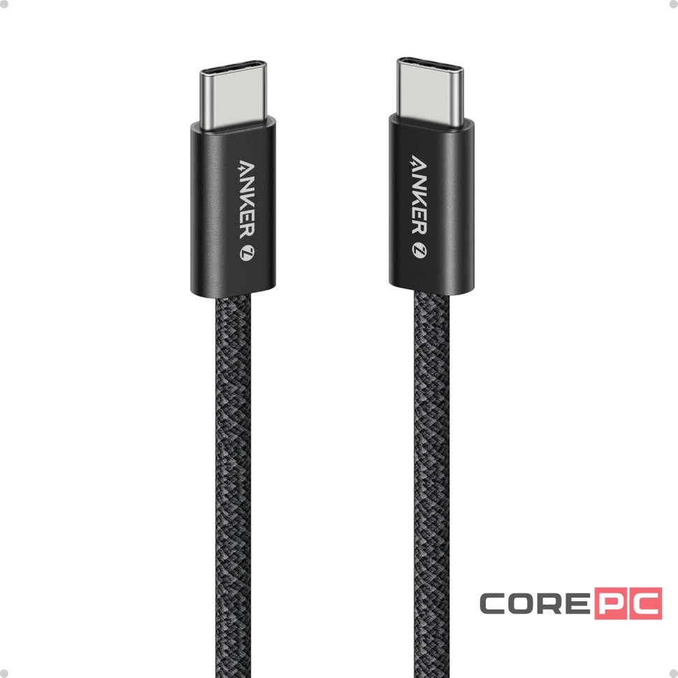 Usb Кабель-зарядка Type-C на Type-C Anker Zolo (A8060P11) 240W 1.5м чёрный