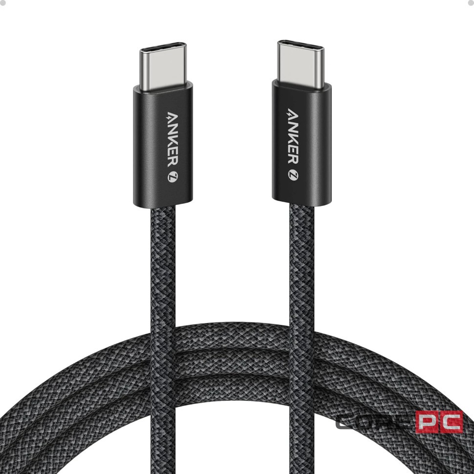 Usb Кабель-зарядка Type-C на Type-C Anker Zolo (A8060P11) 240W 1.5м чёрный