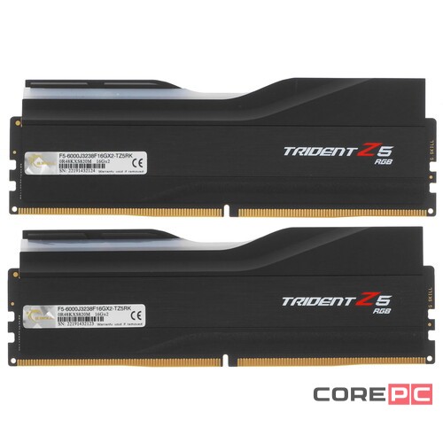 Оперативная память 32 Gb 6000 MHz G.Skill TRIDENT Z5 RGB (F5-6000J3238F16GX2-TZ5RK)