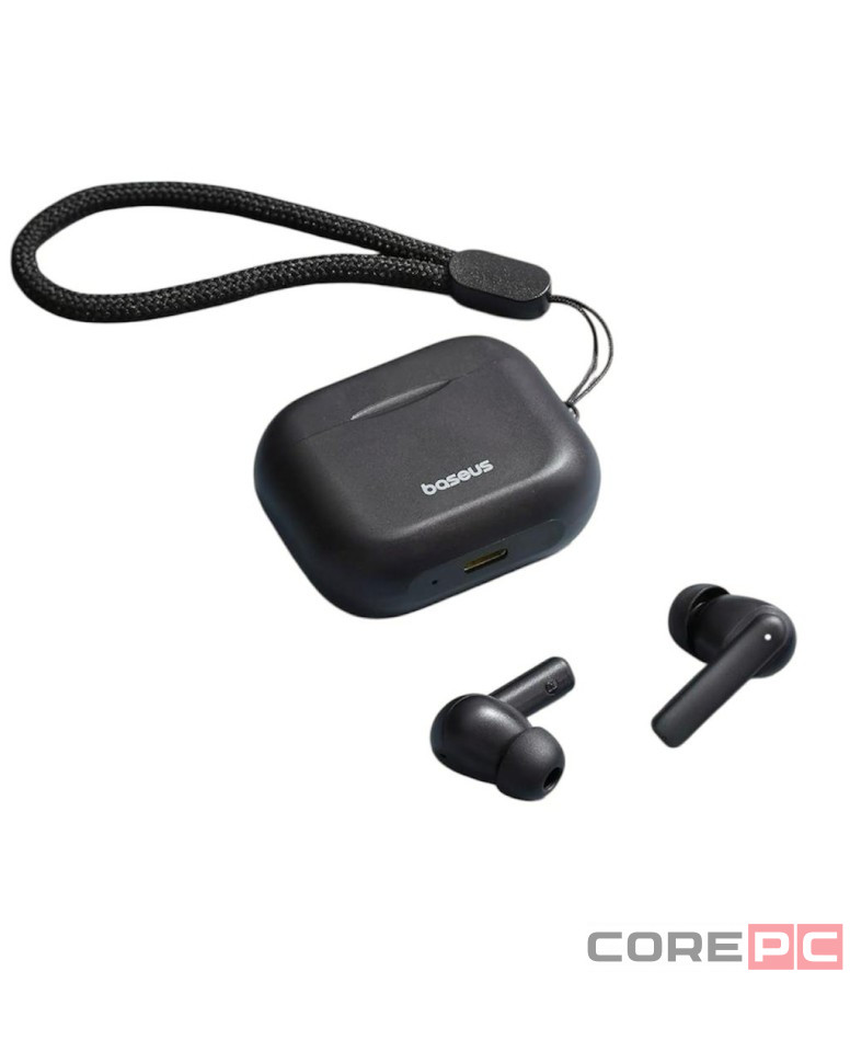 Мобильная Bluetooth-гарнитура Baseus Bowie E17 BT5.3/35mAh (430mAh)/6ч (A00072200113-Z1) черная