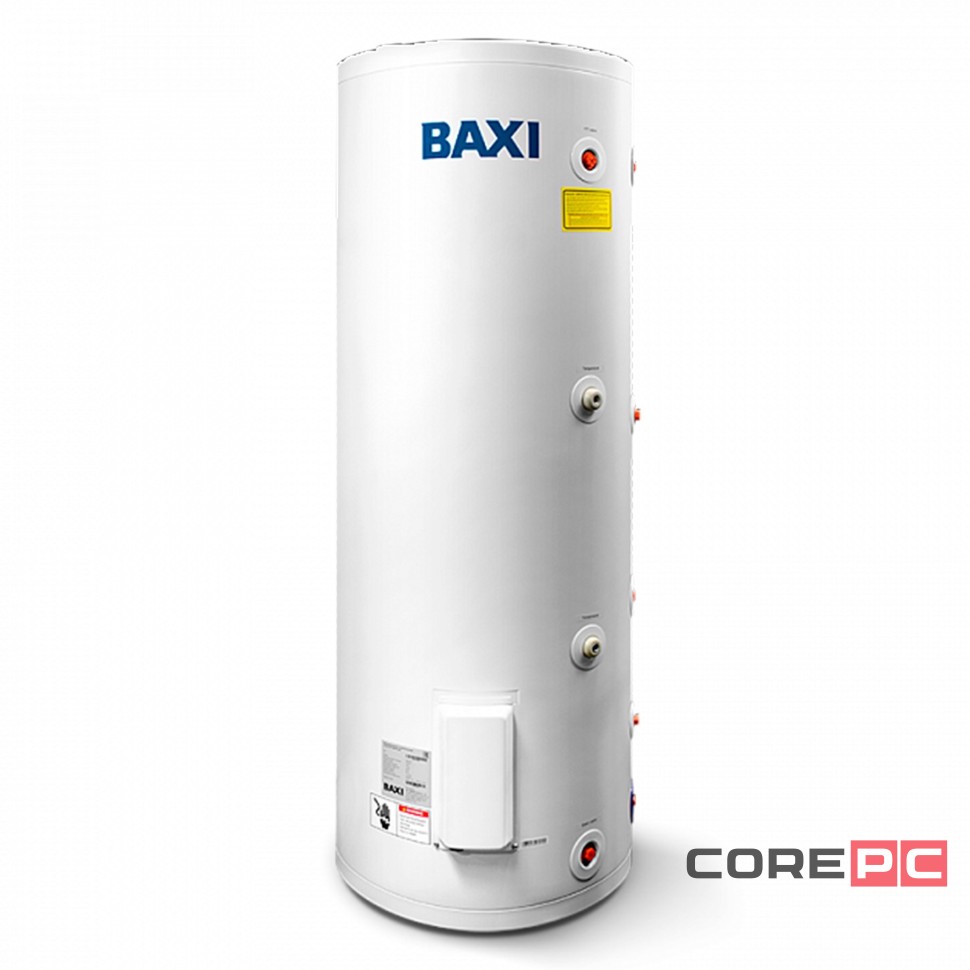 Бойлер косвенного нагрева BAXI UBC 300 напольный, одиночный змеевик, с боковым подключением