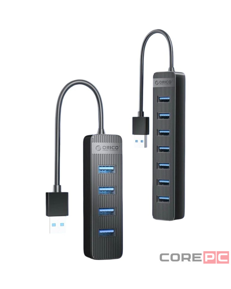 USB3.0 хаб Orico TWU3-4A USB3.0x4 черный