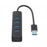 USB3.0 хаб Orico TWU3-4A USB3.0x4 черный