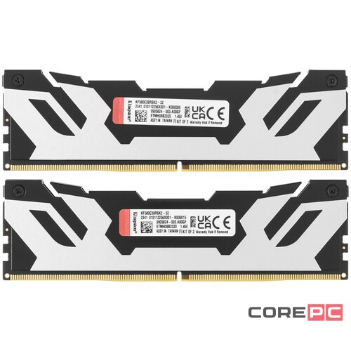 Оперативная память 32 Gb 8000 MHz Kingston FURY Renegade Silver/Black (KF580C38RSK2-32)