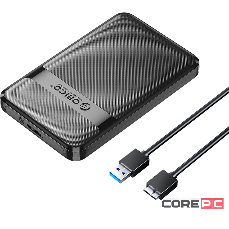 Внешний корпус для HDD/SSD 2.5 Orico 2577U3-V1 USB3.2 Micro-B черный