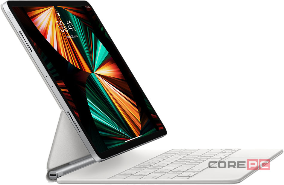 Клавиатура Apple Magic Keyboard with Trackpad для iPad Air 11 (2024/2025) русская раскладка (белый) (MDFV4)