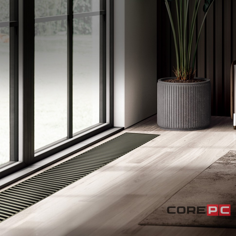 Конвектор внутрипольный Royal Thermo ATRIUM-110/250/2000-DG-U-DB