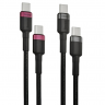 Кабель-зарядка Type-C на Type-C Baseus Cafule Series 100W 2м (P10318306003-01) черно-красный+черный