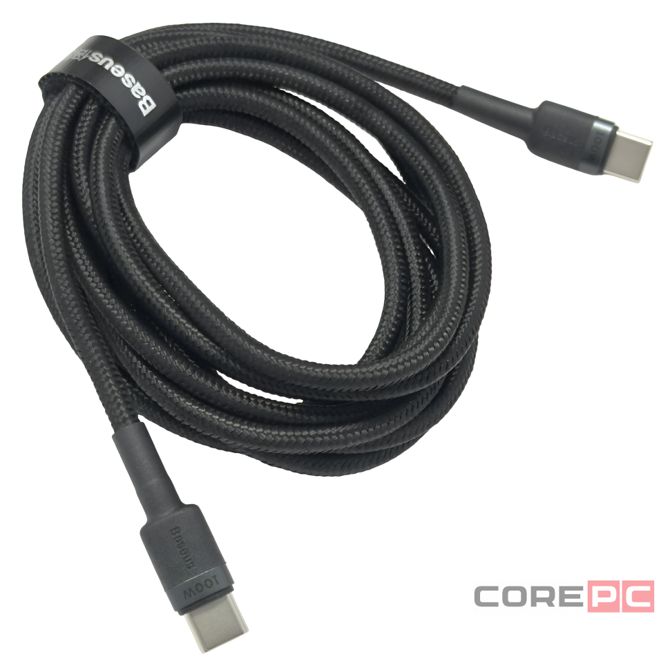 Кабель-зарядка Type-C на Type-C Baseus Cafule Series 100W 2м (P10318306003-01) черно-красный+черный