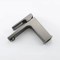 Смеситель для раковины Gappo G1017-9, рычажное управление, цвет оружейная сталь